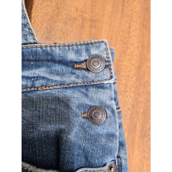 Mossimo Blue Denim Woman's Jean Overalls L - Picture 4 of 9